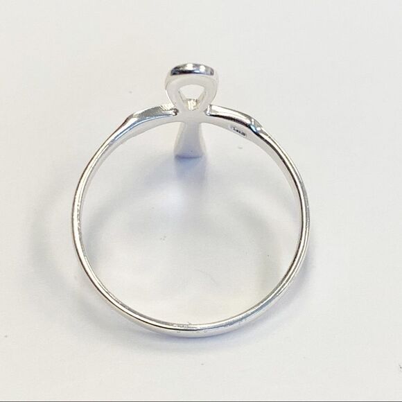 925 Sterling Silver Ankh Cross Ring - Picture 15 of 15